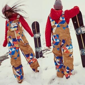 Free People FP On The Ascend Printed Insulated Bib